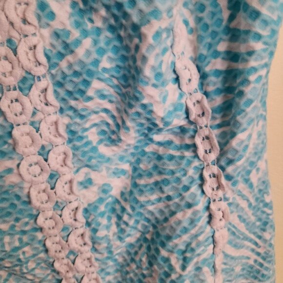 Lilly Pulitzer MacFarlane Shift Dress Aqua Blue Size 0 - Picture 5 of 7